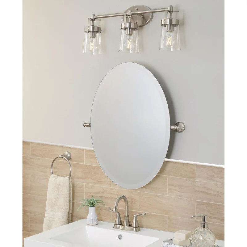 23" H x 23" W Round Tilt Bathroom Mirror