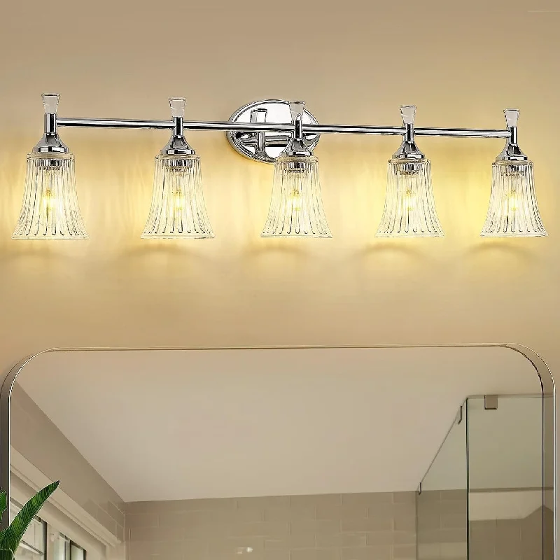 5-Light Bathroom Vanity Lights for Bathroom