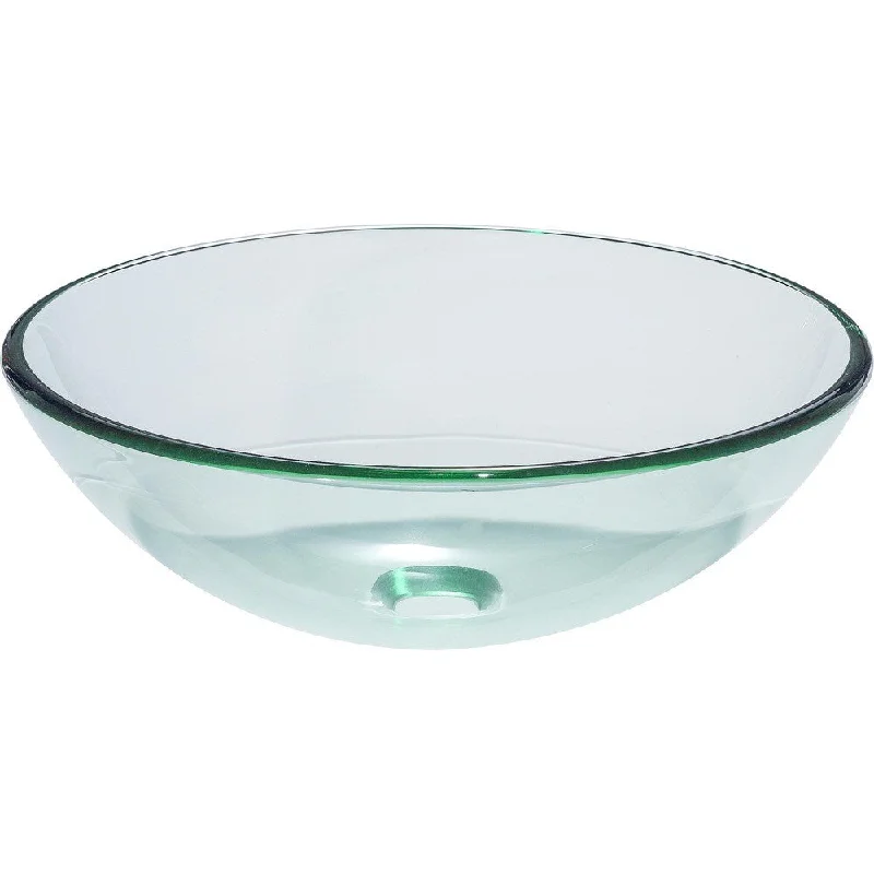 AA Warehousing 'Como' Clear Tempered Glass Vessel Sink