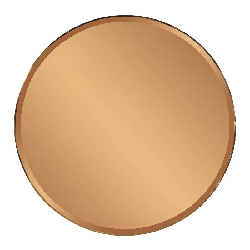 Allan Andrews Aidan Goldtone Round Mirror