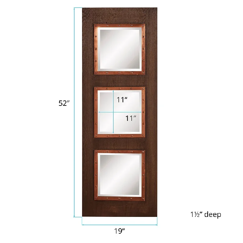 Allan Andrews Zane Walnut Leaner Mirror