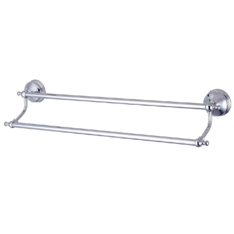 Bathroom Accessories Chrome 24" Double Towel Bar Dual Towel Rack BA7613C