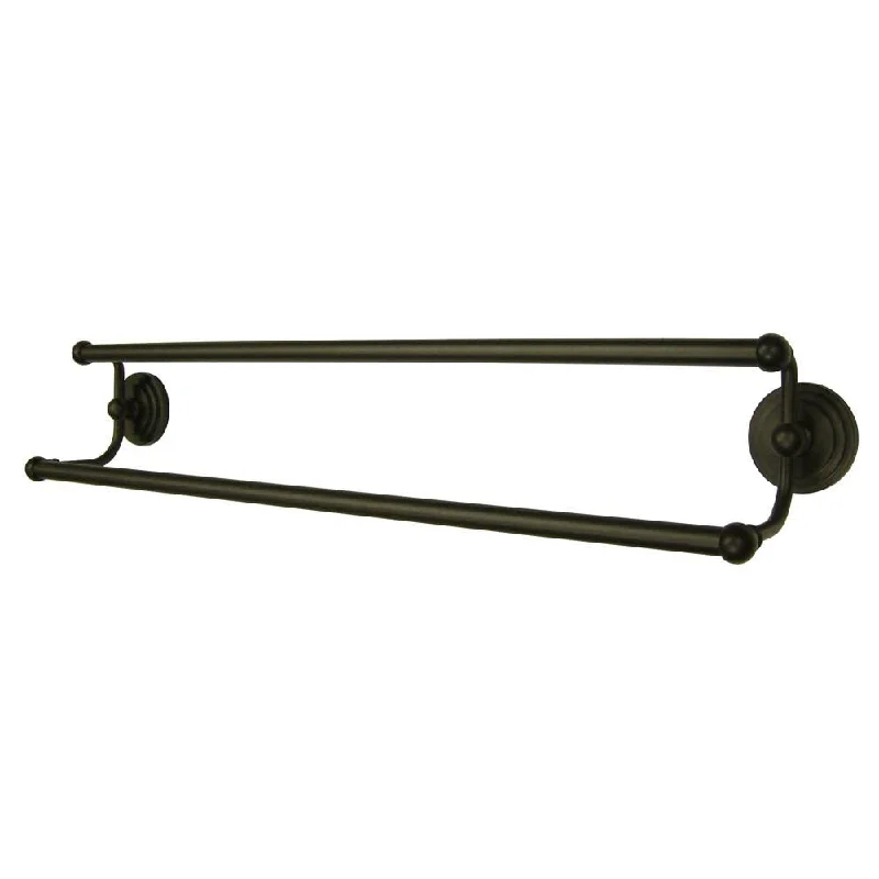 Bathroom Accessories Oil Rubbed Bronze 24" Double Dual Towel Bar Rack BA2713ORB