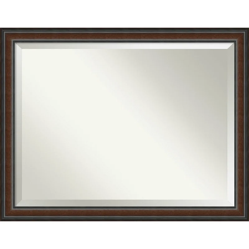 Bathroom Mirror Oversize Large, Cyprus Walnut 45 x 35-inch - 34.88 x 44.88 x 1.48 inches deep