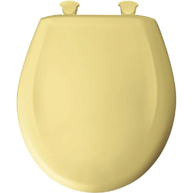 Bemis Round Closed Front Toilet Seat in Yellow 529707