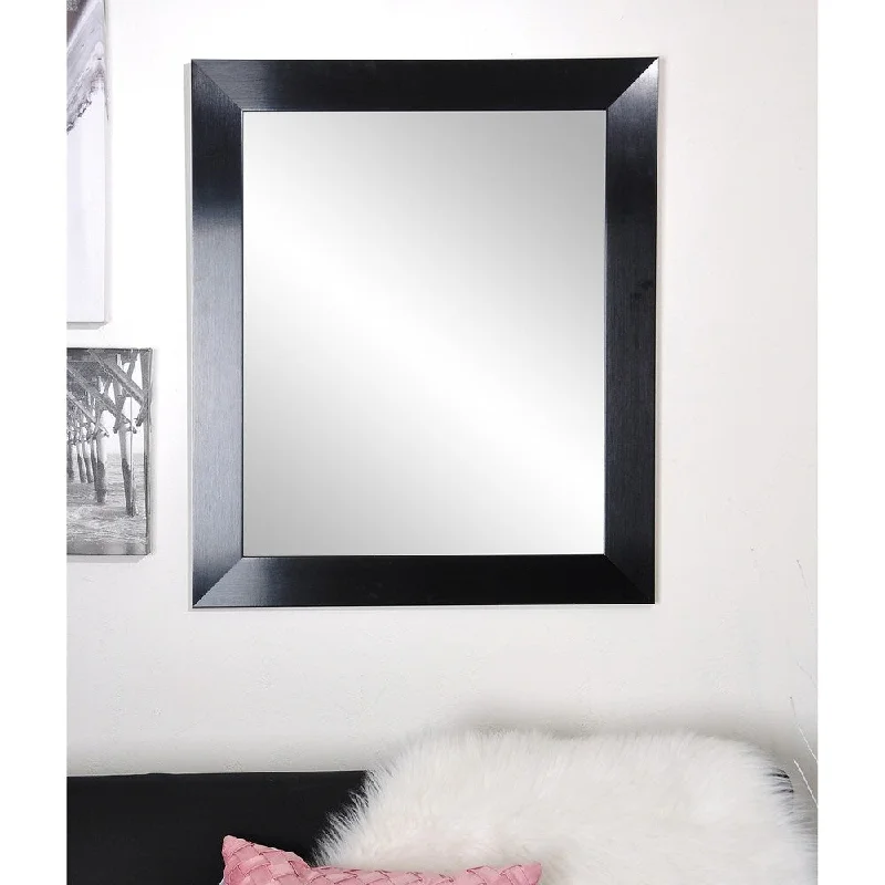 Black Satin Wall Mirror