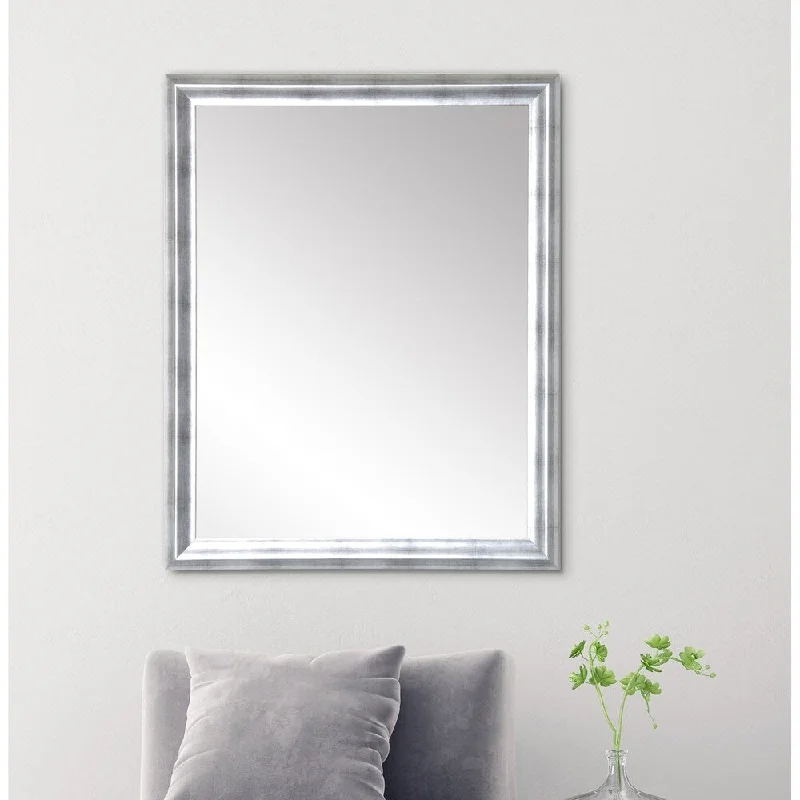 Brushed Silver Wall Mirror - Brushed Silver