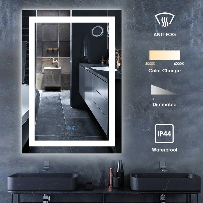 BSLE Wall Mounted LED Lighted Bathroom Mirror