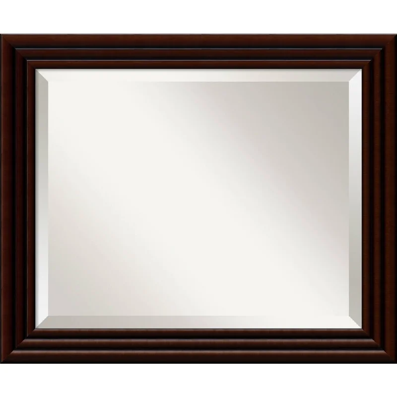 Chocolate Walnut Wall Mirror - Medium 24 x 20-inch