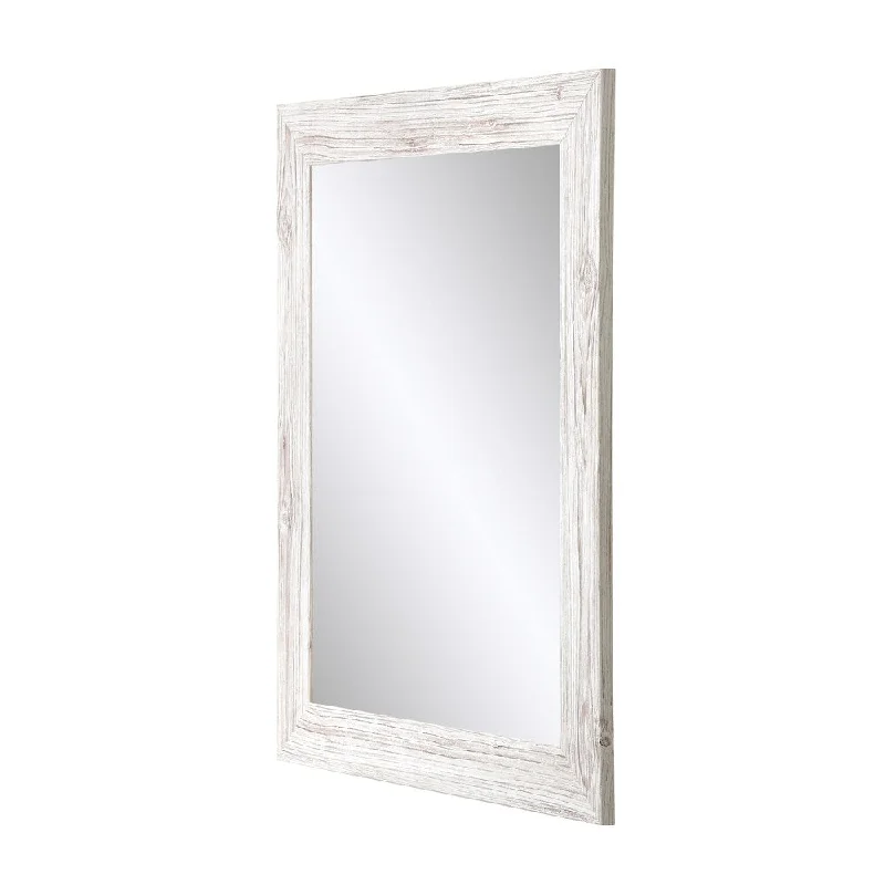 Cream Farmhouse Grain Wall Mirror