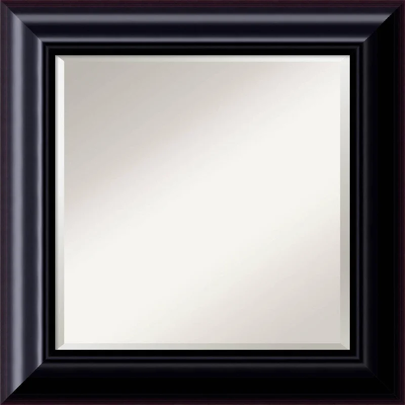 Dark Chestnut Wall Mirror - Square 27 x 27-inch