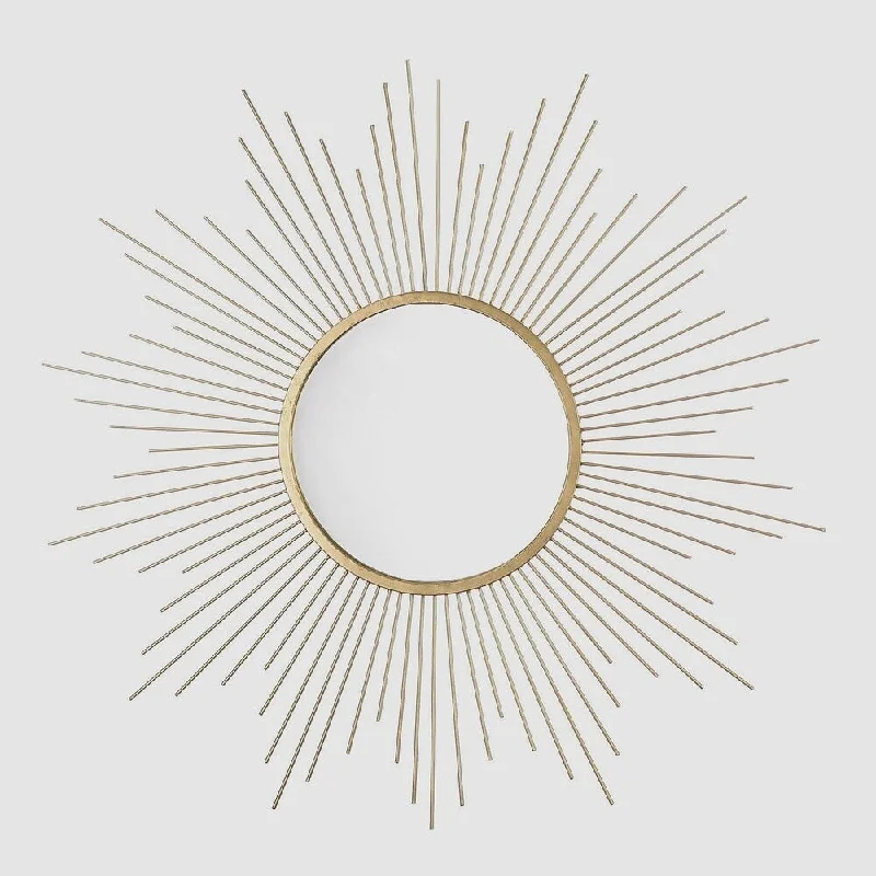 Decorative Small Starburst Gold Wall Mirror