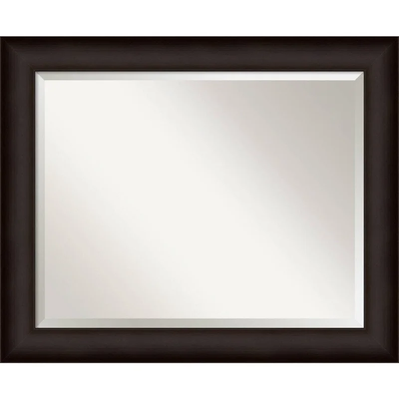 Deep Taupe Wall Mirror - Large 33 x 27-inch