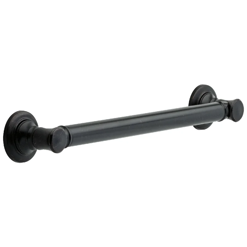 Delta Bath Safety Collection Venetian Bronze Finish Traditional Decorative 18" ADA Grab Bar 661055