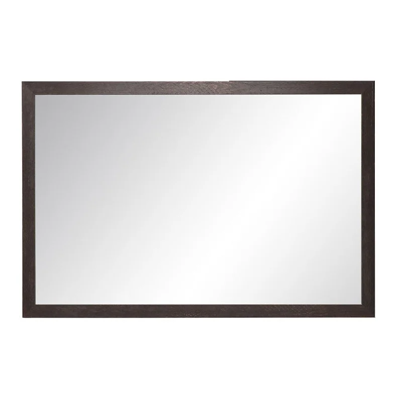 Expresso Wood Wall Mirror - Walnut