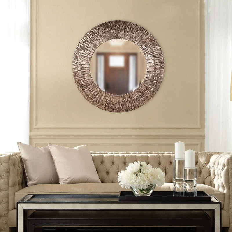 Faux Leather Mirror