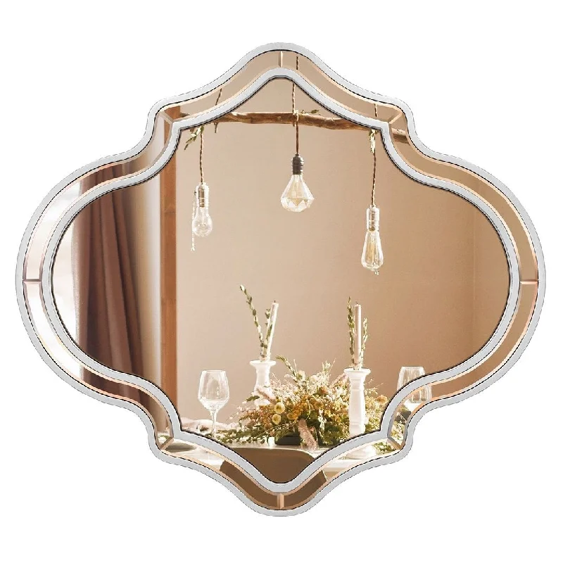 Irregular Framed Belved Accent Mirror