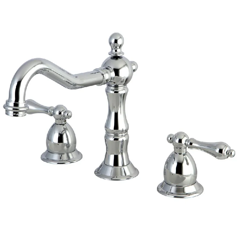 Kingston Chrome 2 Handle 8" to 14" Widespread Bathroom Faucet w Pop-up KS1971AL