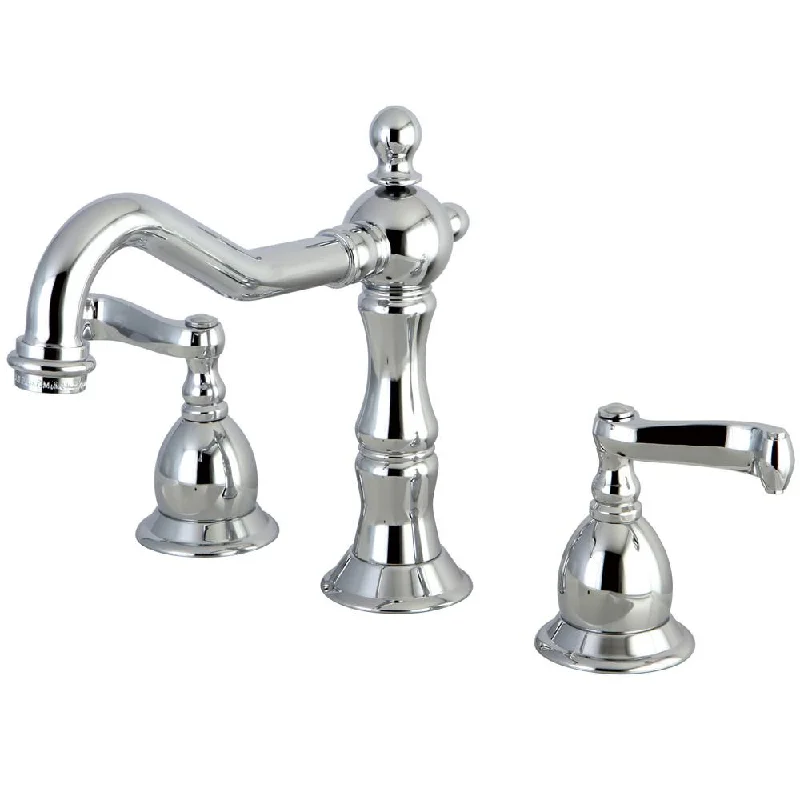 Kingston Chrome 2 Handle 8" to 14" Widespread Bathroom Faucet w Pop-up KS1971FL