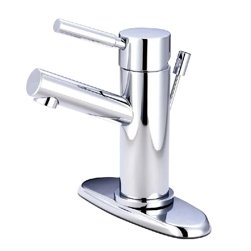 Kingston Concord Chrome Single Handle Bathroom Faucet w/ Cover Plate KS8421DL