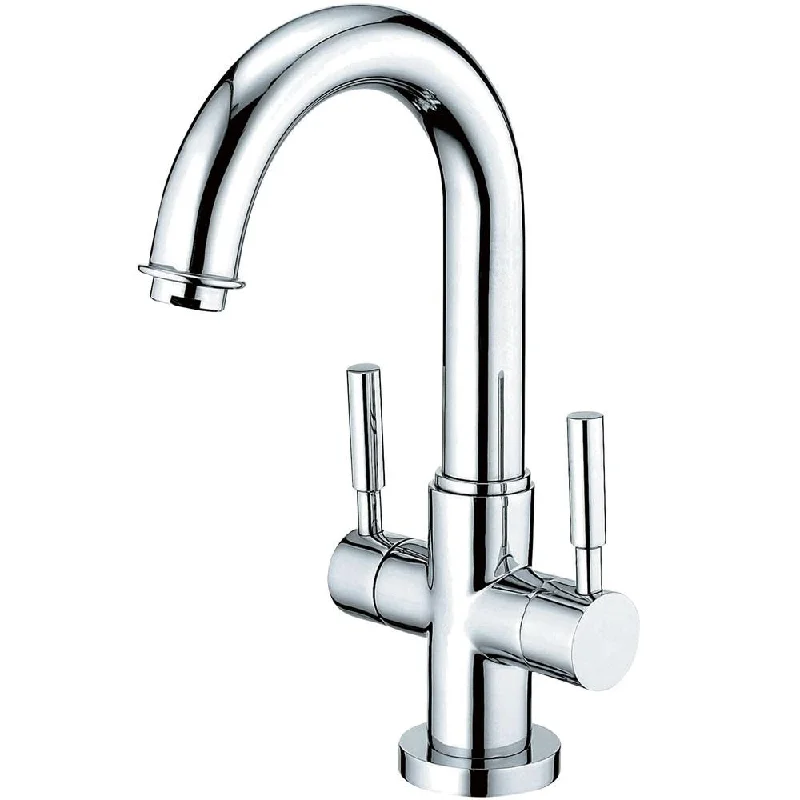 Kingston Concord Chrome Two Handle Bathroom Faucet w/ Push-up Drain KS8451DL