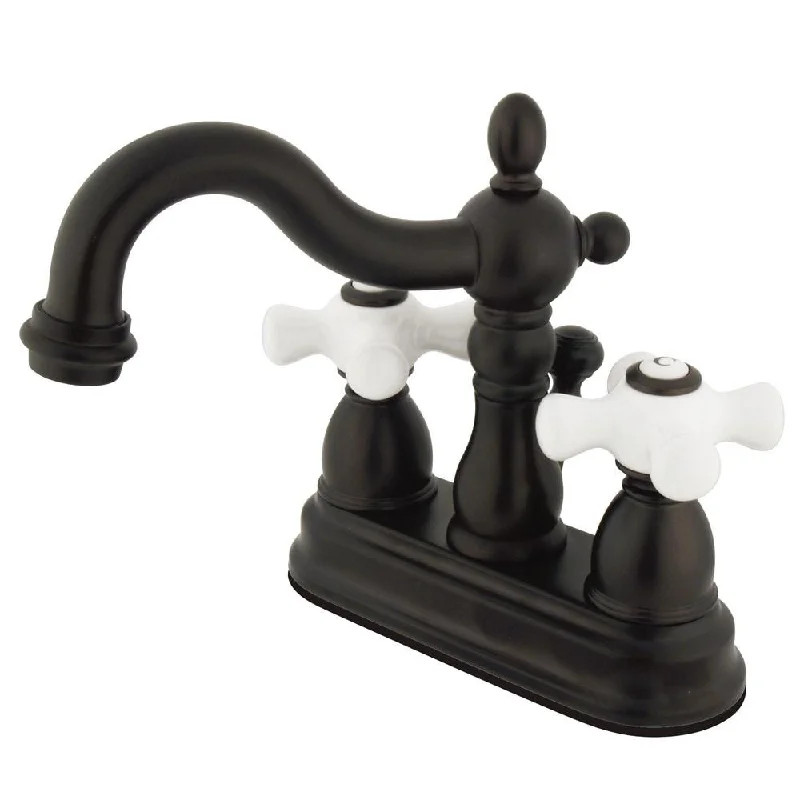 Kingston Oil Rubbed Bronze 2 Handle 4" Centerset Bathroom Faucet KB1605PX