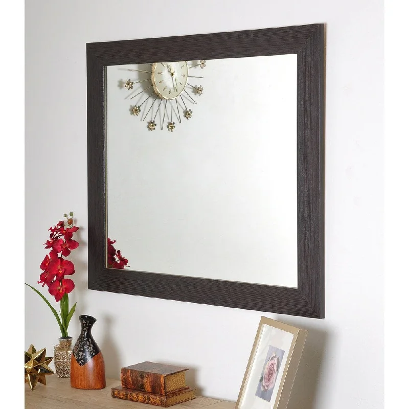 Modern Farmhouse Dark Brown Accent Mirror