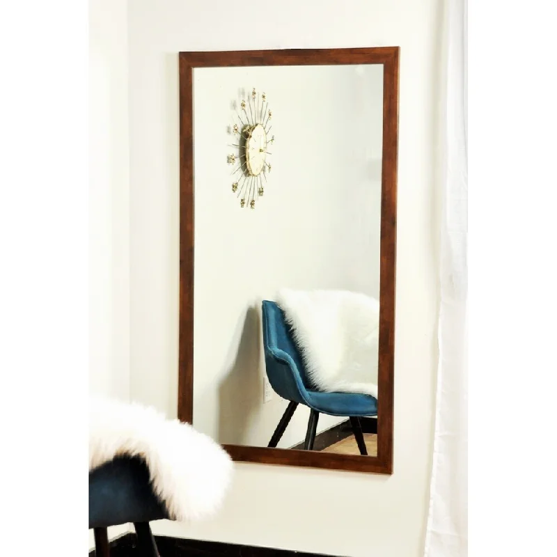 Modern Mocha Brown Wall Mirror