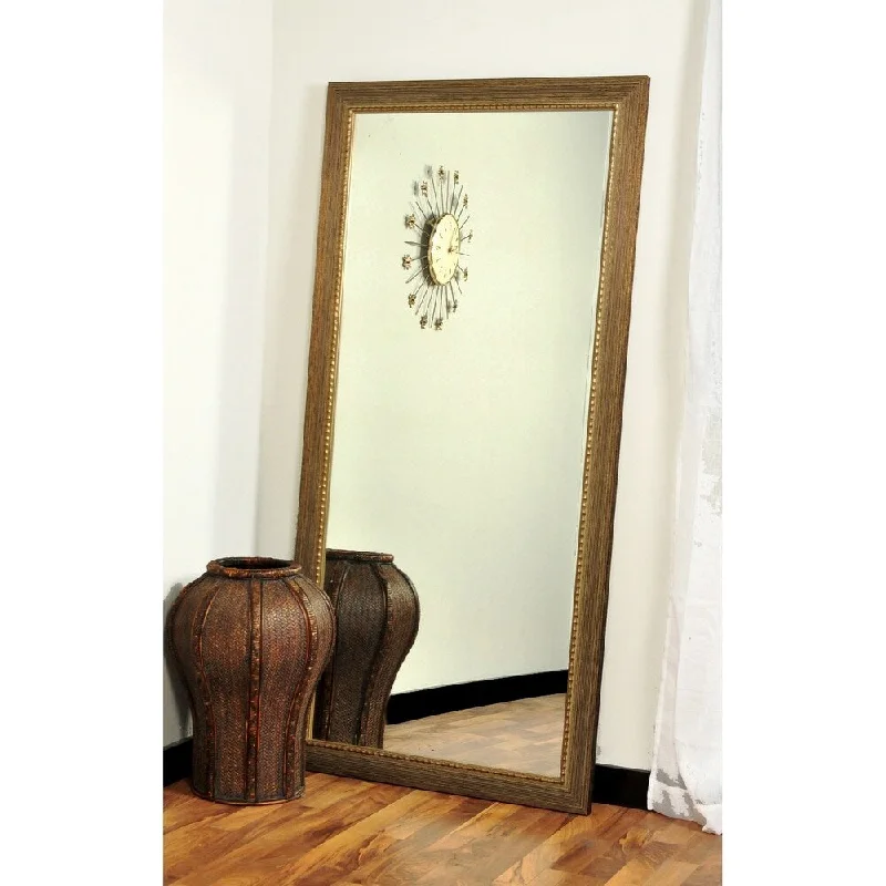 Multi Size BrandtWorks Bronze Wood Trail Floor Mirror - Antique Bronze