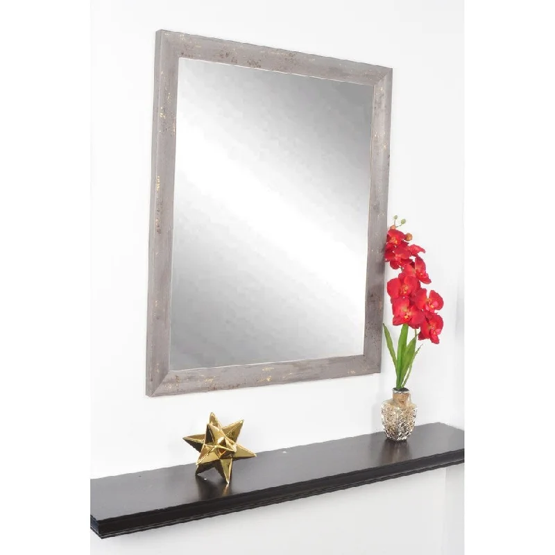 Multi Size Soft Shimmer Wall Mirror - dark gray/gold