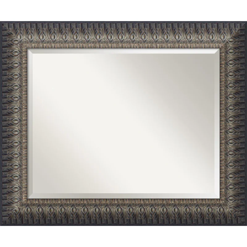 Nouveau Black Wall Mirror - Large 35 x 29-inch