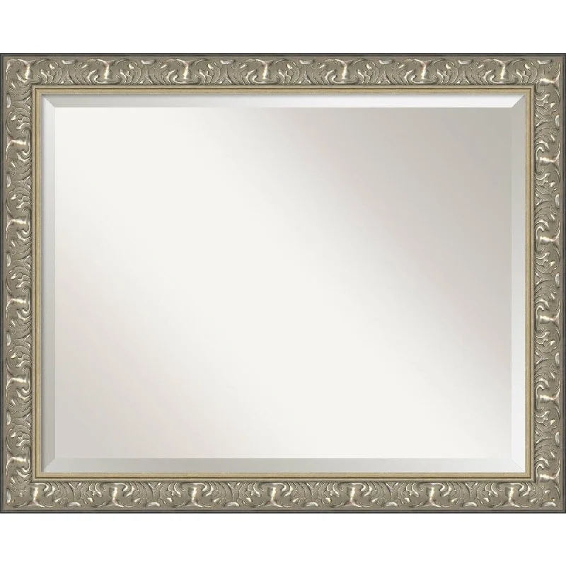 Renaissance Silver Wall Mirror - Large 32 x 26-inch