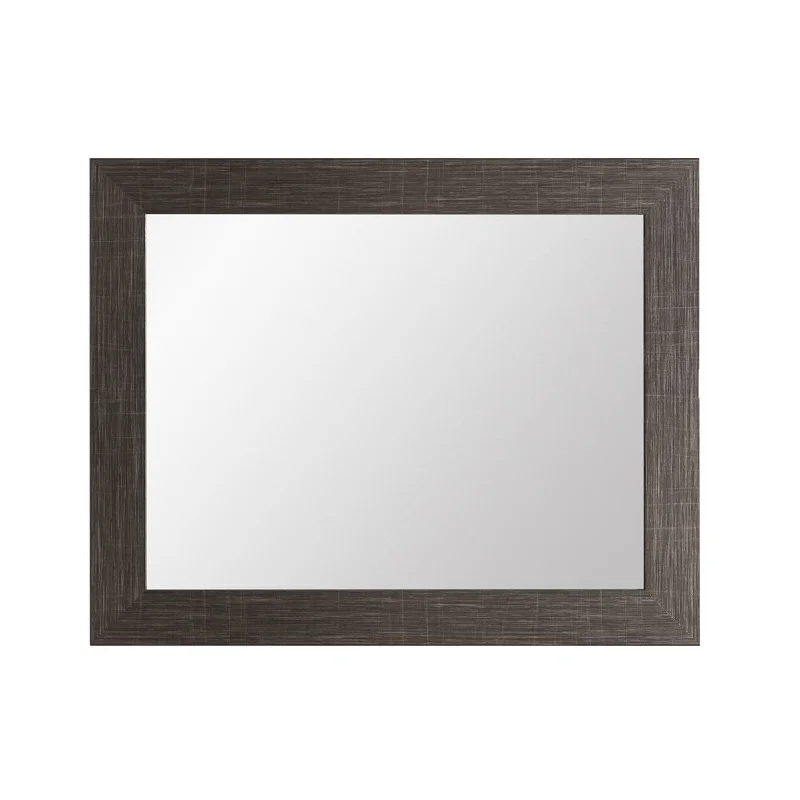 Scratched Black Wall Mirror - Flat scratched Black