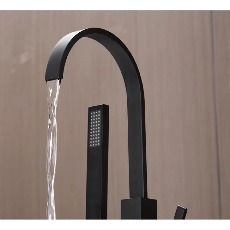 Single Handle Floor Mounted Freestanding Tub Faucet