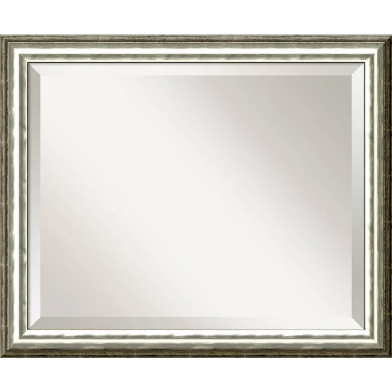 SoHo Silver Wall Mirror - Medium 23 x 19-inch - 18.625 x 22.625