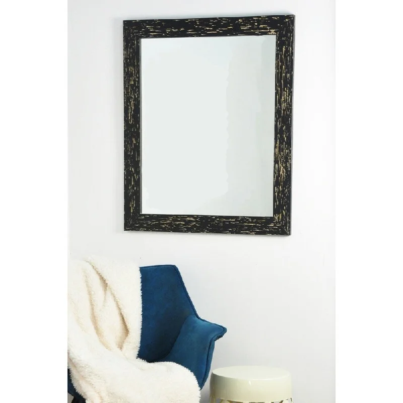 Swiss Chalet Wall Mirror - Black