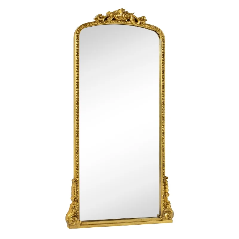 TEHOME Gold Comtemporary Floor Mirror for bathroom & living room