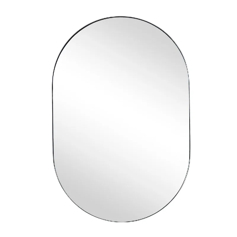 TEHOME Lacey-Mai Pill shaped Metal Wall Mirror