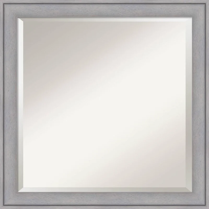 Wall Mirror, Graywash Wood