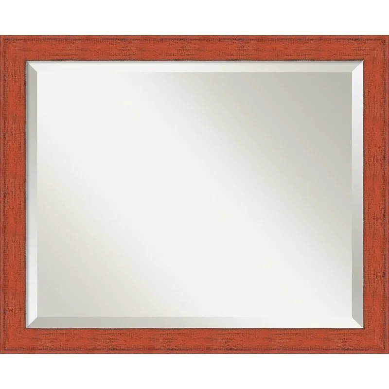 Wall Mirror Medium, Bourbon Orange Rustic 18 x 22-inch - medium - 18 x 22-inch