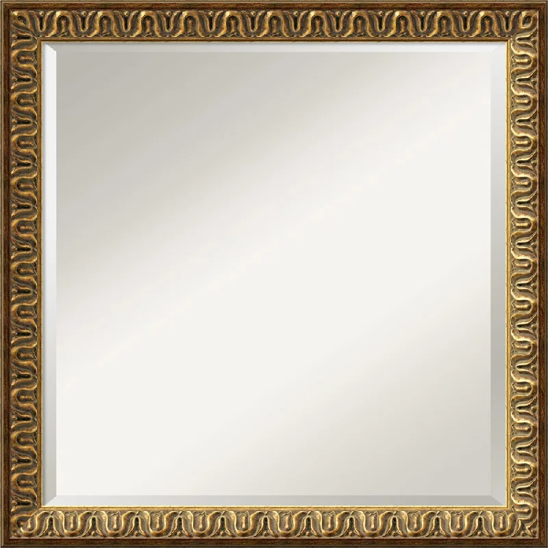 Wall Mirror Square, Solare Gold 23 x 23-inch