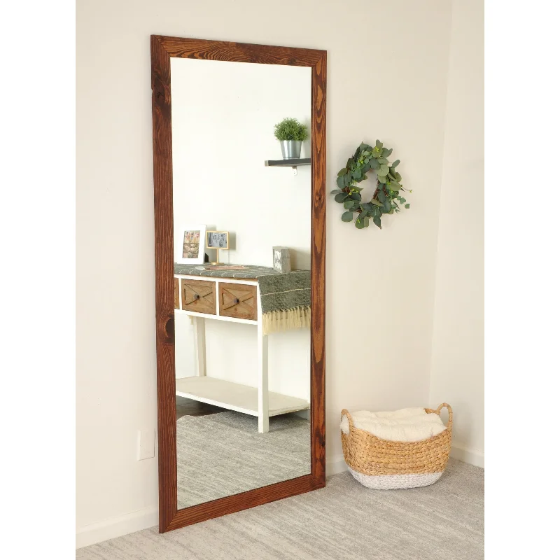 Wood Grain Rustics Wall Mirror