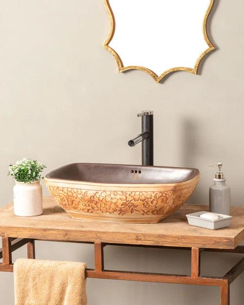 Hyacinth Porcelain Countertop Basin