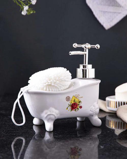 Rose Bath Tub Soap Dispenser