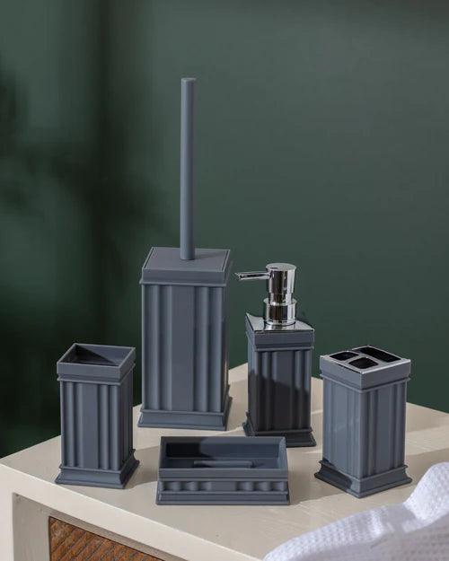 Traditional Contemporary 5 Piece Bathroom Set - Grey