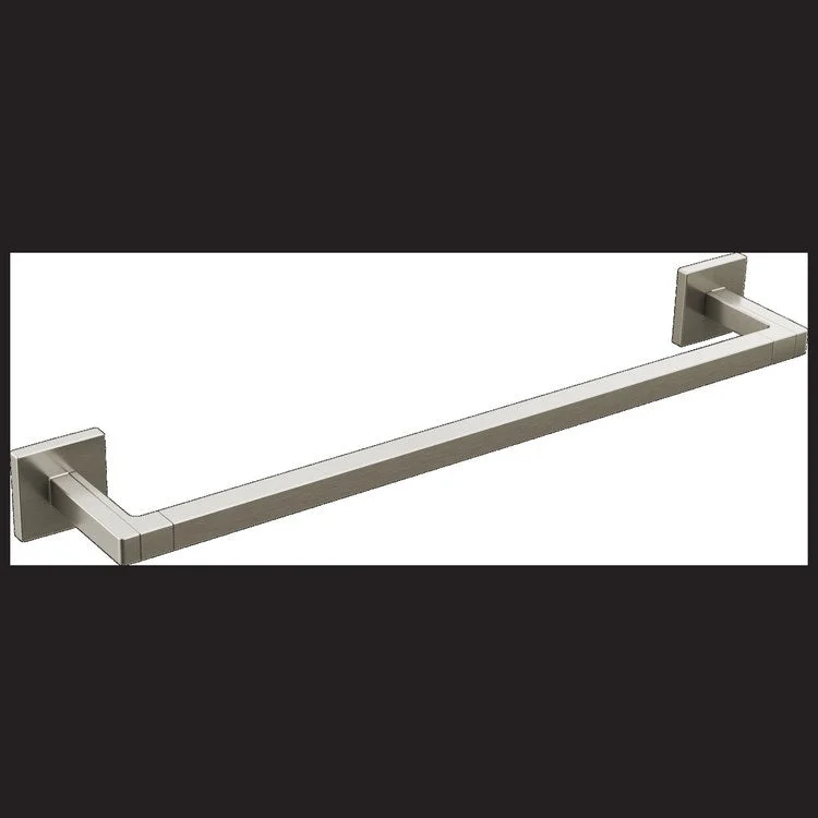 Towel Bar Frank Lloyd Wright 18 Inch Single Brilliance Luxe Nickel Metal 3-5/16 Inch