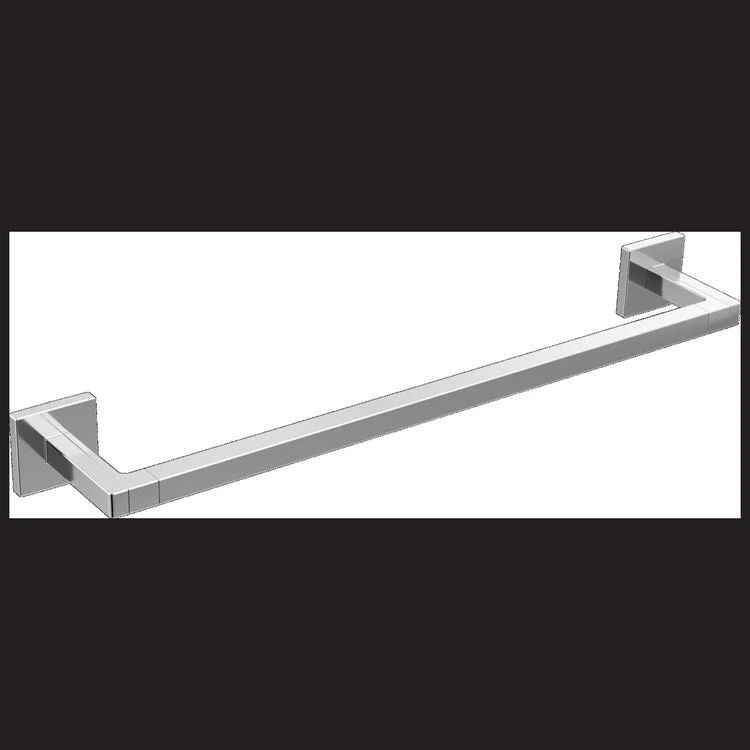 Towel Bar Frank Lloyd Wright 18 Inch Single Chrome Metal 3-5/16 Inch