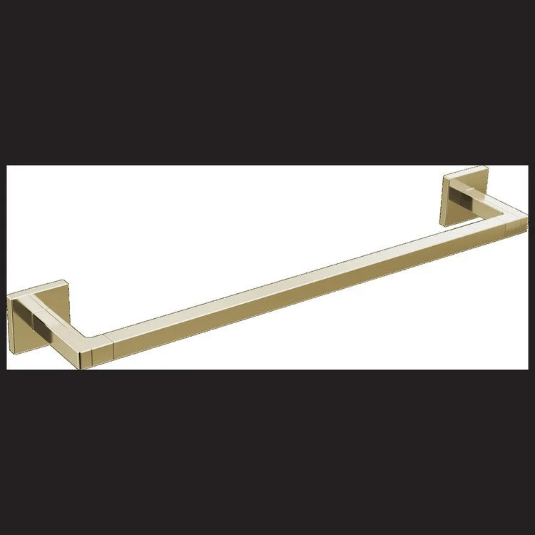 Towel Bar Frank Lloyd Wright 18 Inch Single Brilliance Polished Nickel Metal 3-5/16 Inch