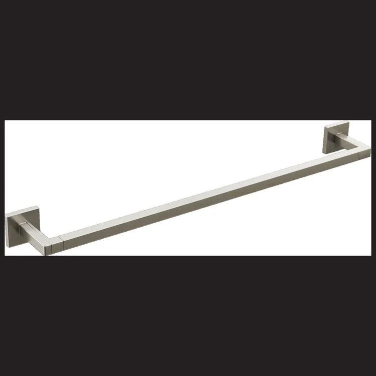 Towel Bar Frank Lloyd Wright 24 Inch Single Brilliance Luxe Nickel Brass 3-5/16 Inch