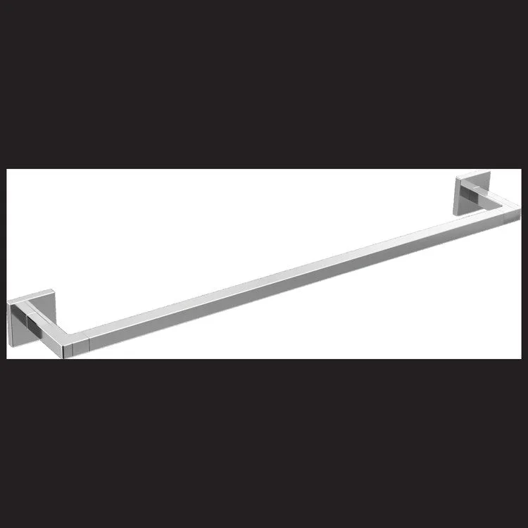 Towel Bar Frank Lloyd Wright 24 Inch Single Chrome Brass 3-5/16 Inch